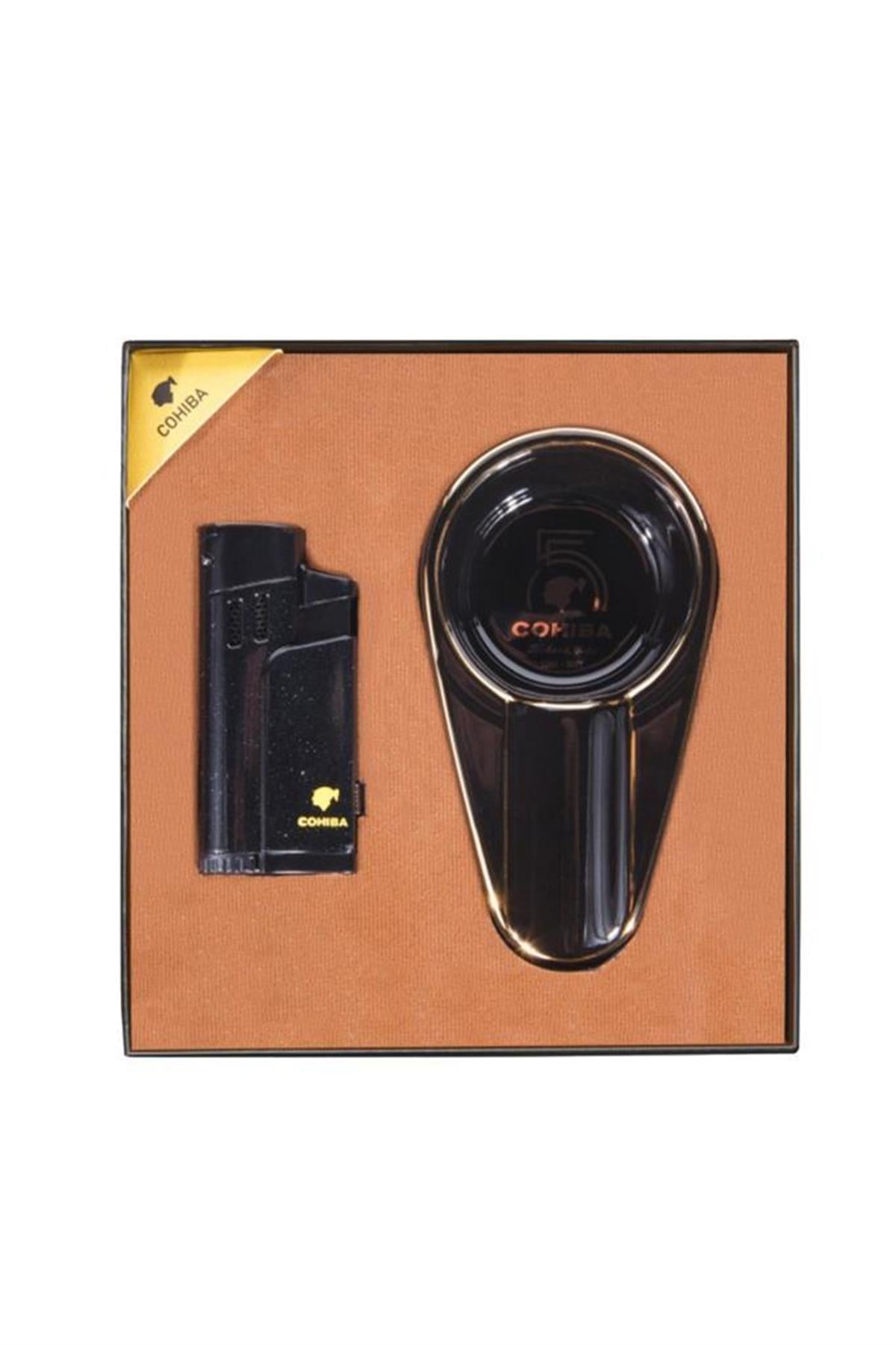 TR5733,Cohiba Çakmak Küllük İkili Set
