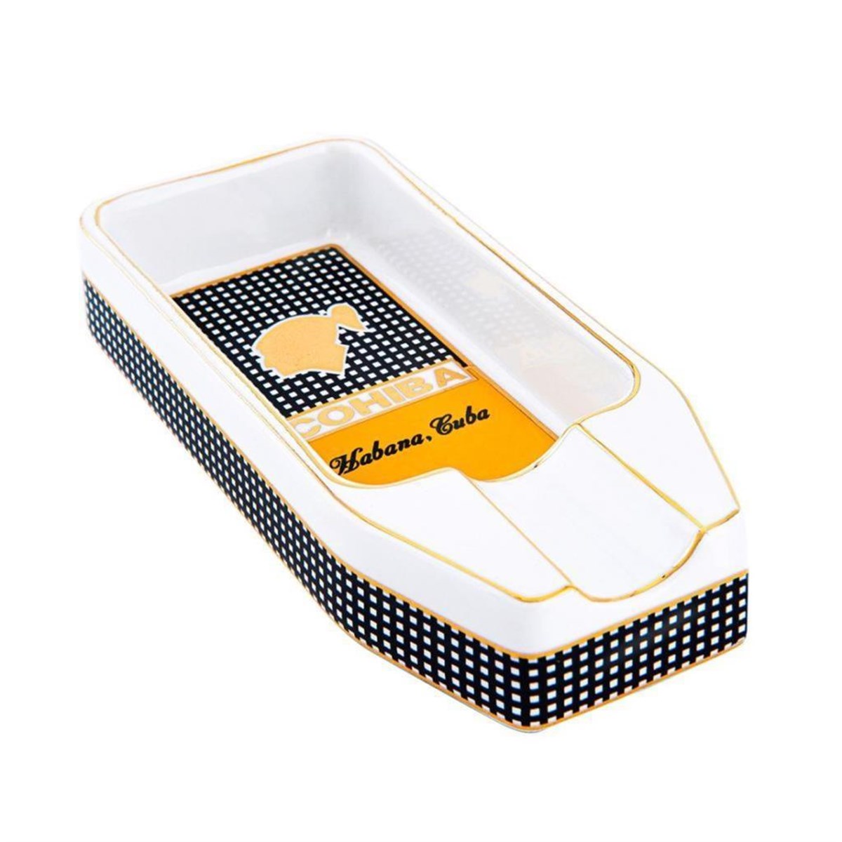 TR3702,Cohiba Çakmak Tutucu Kılıf Küllük Dörtlü Puro Seti