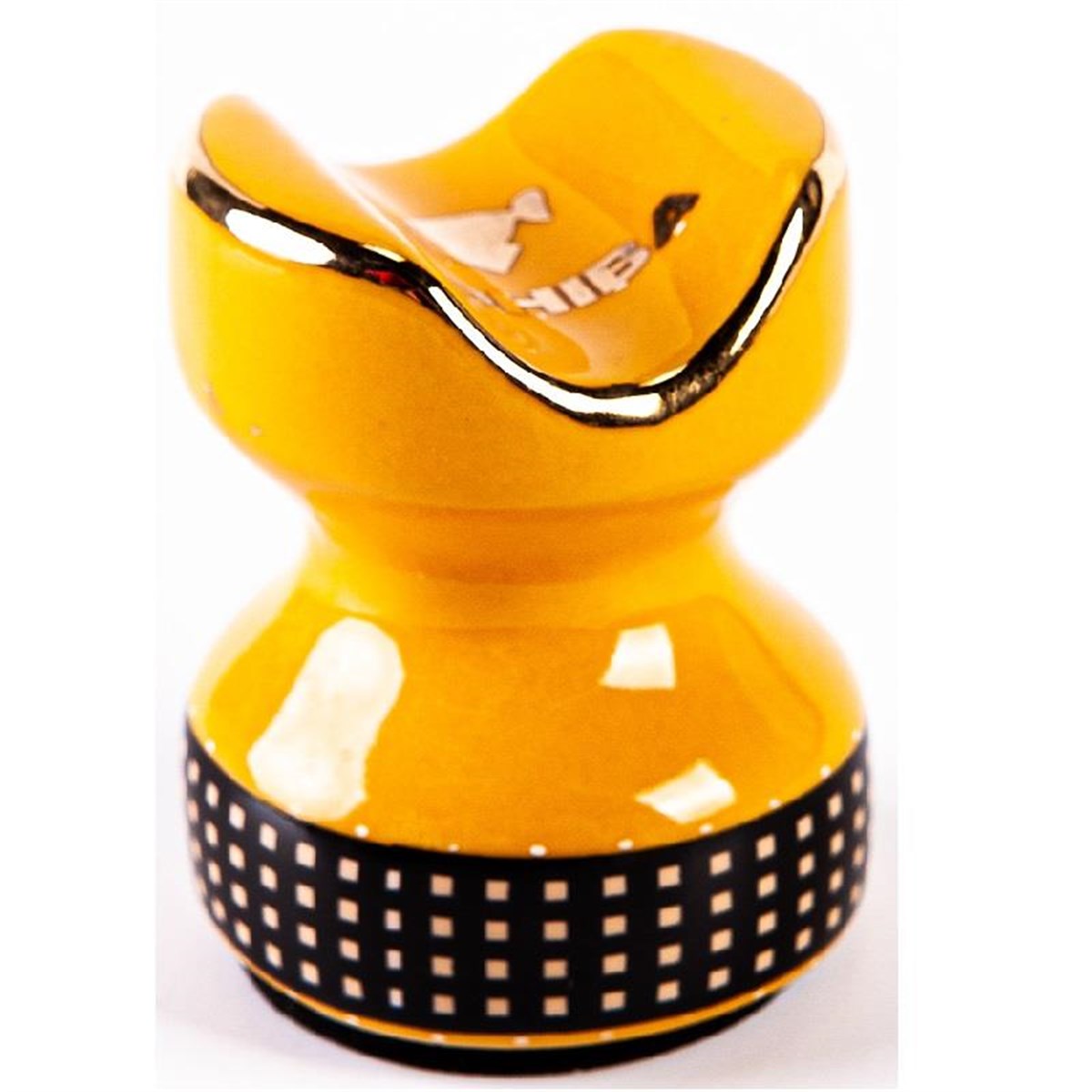 TR3085,Cohiba Gold - Kahverengi - Eskitilmiş Bakır - Sarı Kılıf Çakmak Kesici Sehpa Puro Set