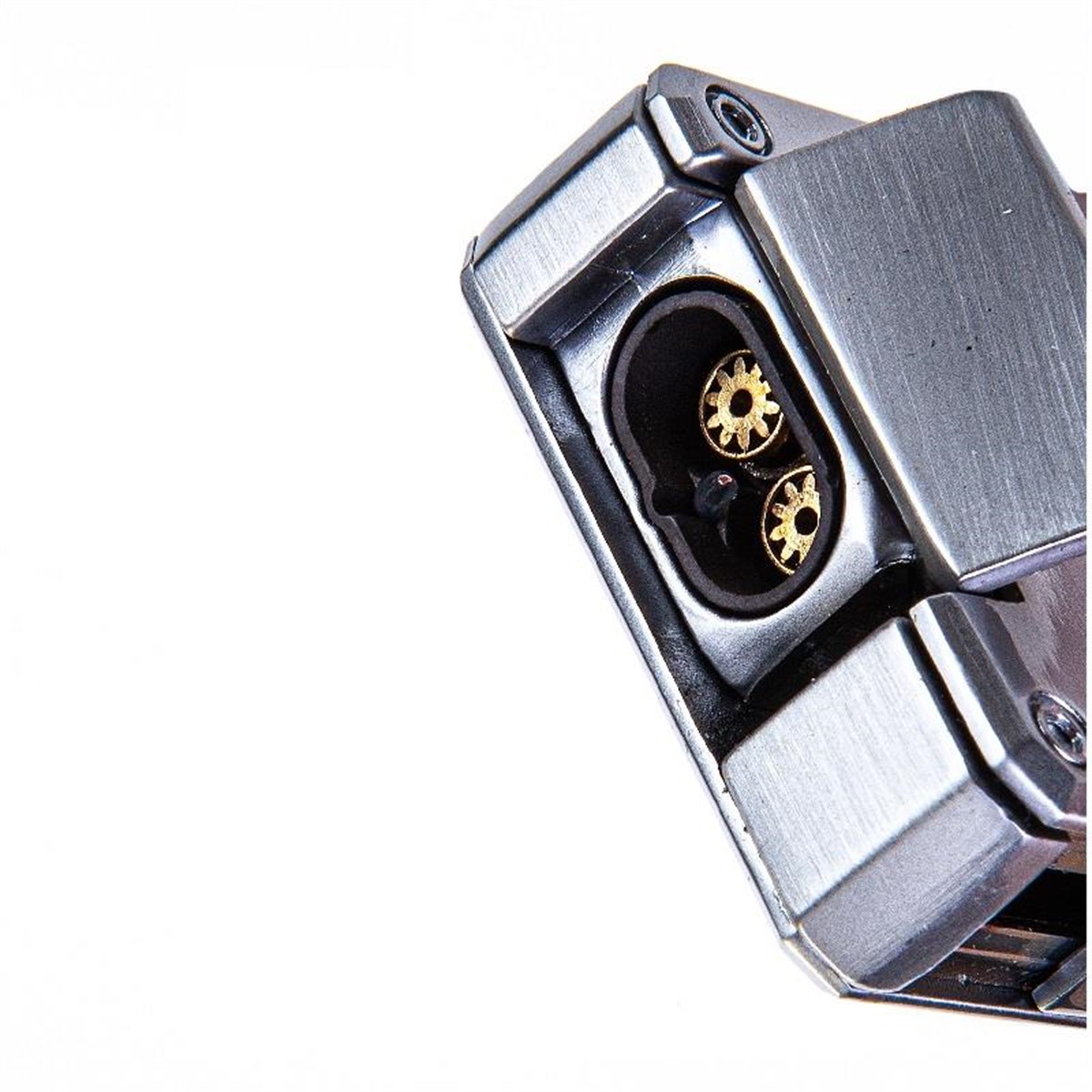 TR3097,Cohiba Gümüş-Gunmetal İkili Çakmak Kesici Puro Set