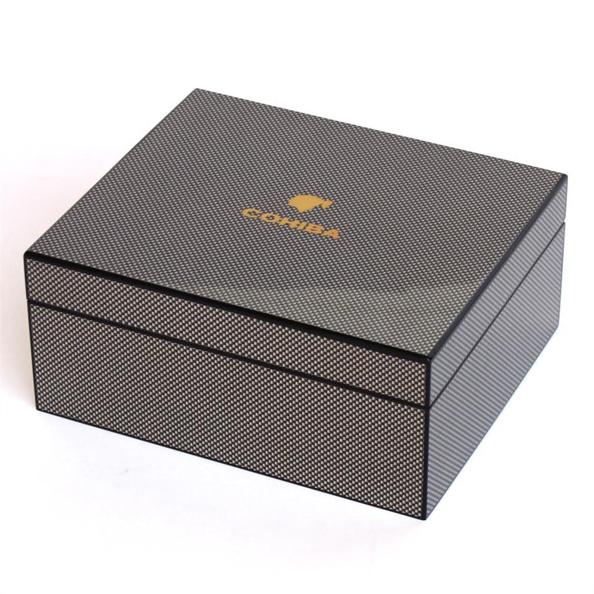 TR2445,Cohiba Karbon Desenli Puro Humidor Seti
