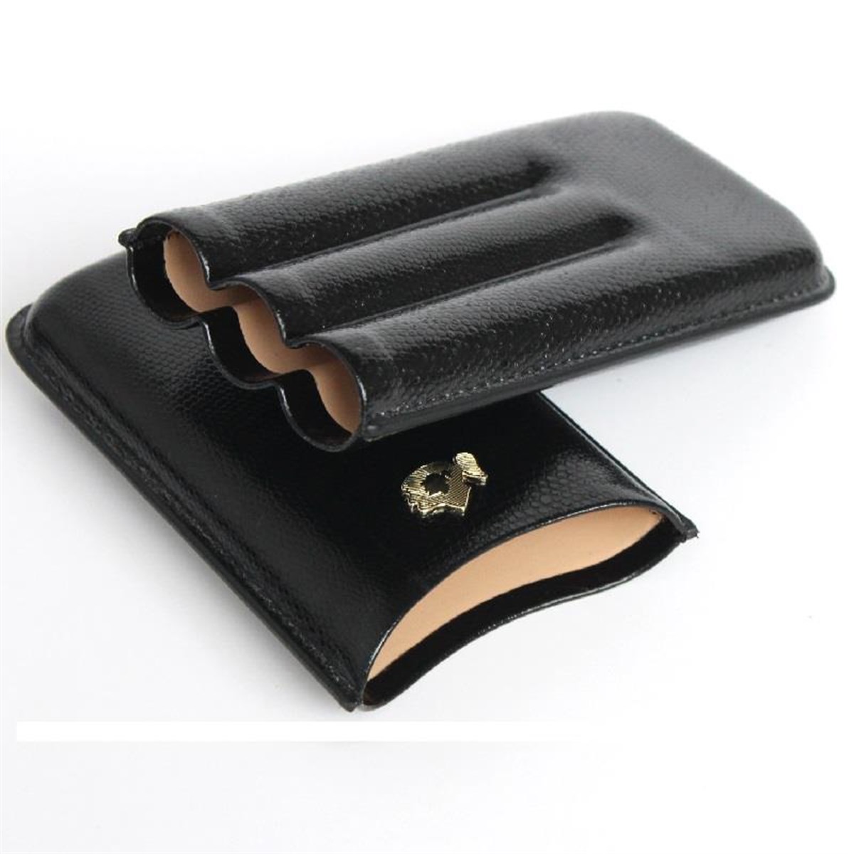 TR3078,Cohiba Kılıf Çakmak Kesici Sehpa Dörtlü Siyah Puro Set