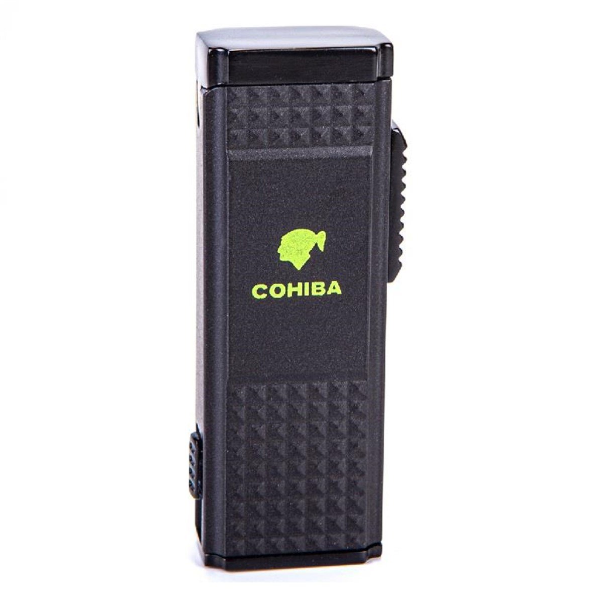 TR3078,Cohiba Kılıf Çakmak Kesici Sehpa Dörtlü Siyah Puro Set