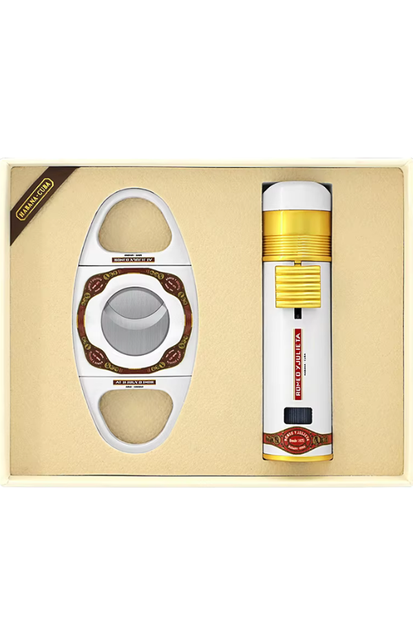 TR7935,Cohiba Romeo Y Julieta Özel Üretim Çakmak Kesici İkili Puro Seti