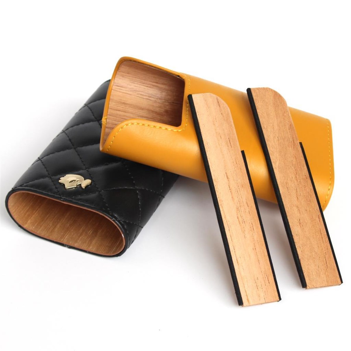 TR3628,Cohiba Üçlü Küllük Kılıf Çakmak Puro Seti