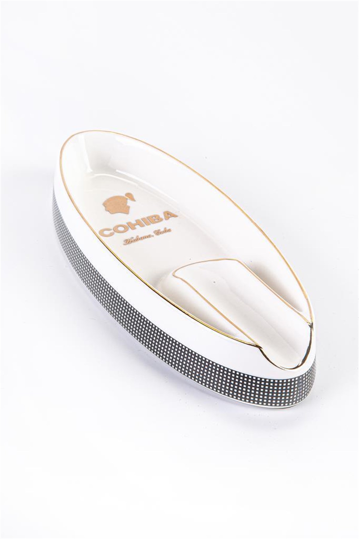 TR3626,Cohiba Üçlü Küllük Kılıf Çakmak Puro Seti