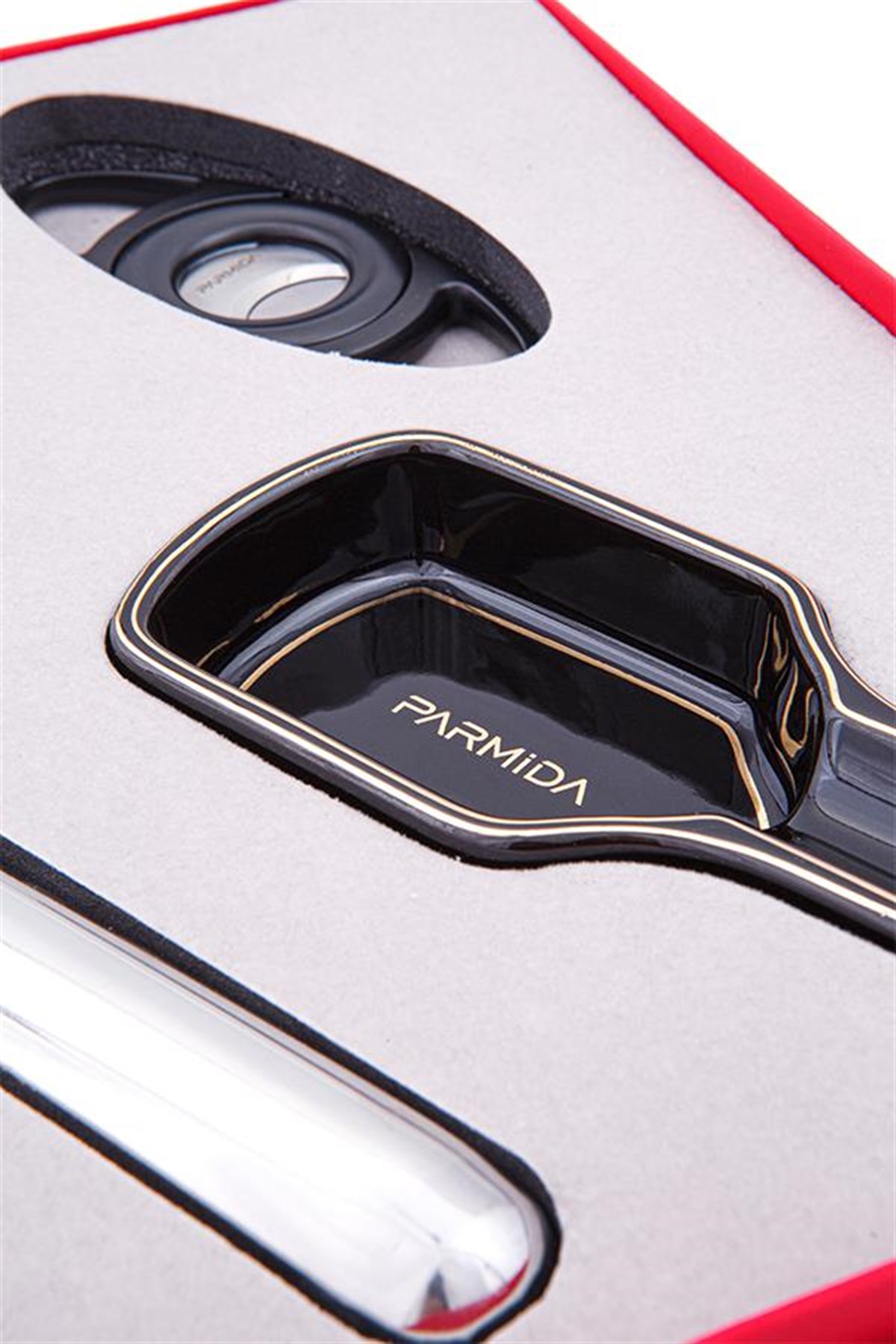 TR4866,Parmida Çakmak Kesici Küllük Tüp Dörtlü Siyah Puro Seti