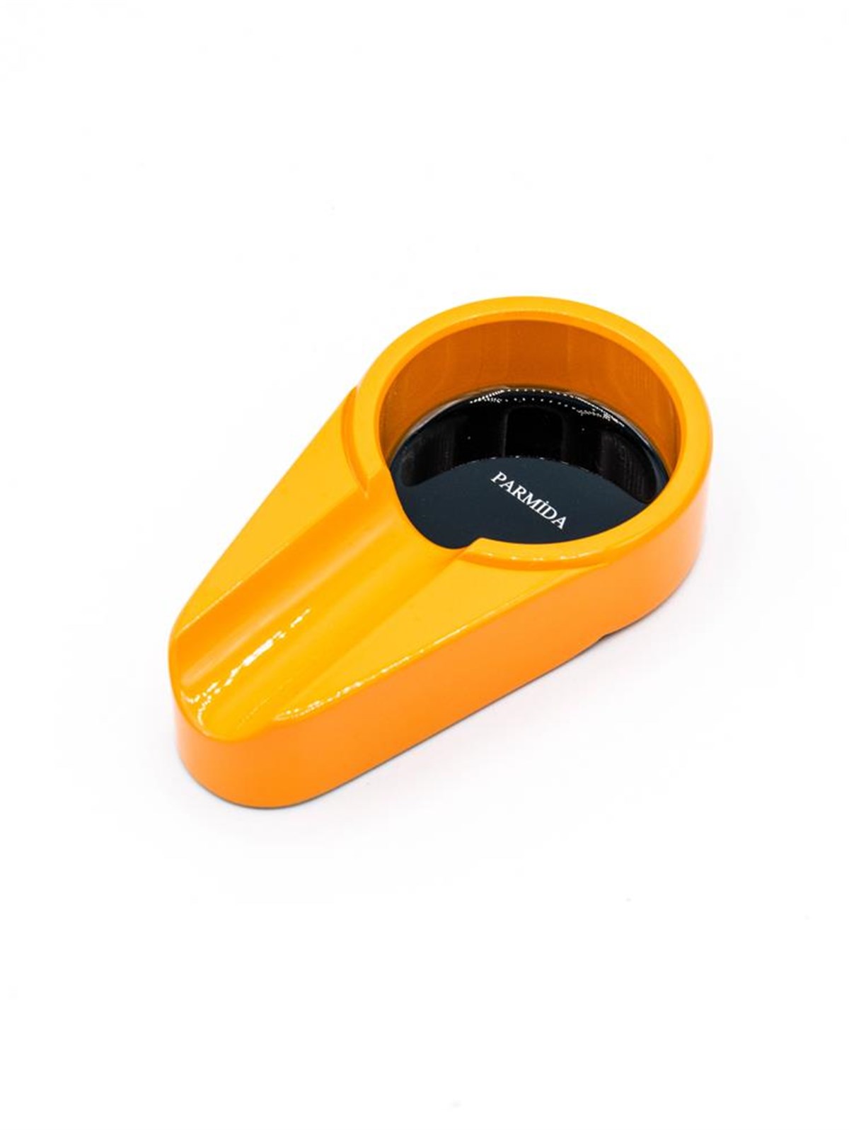 TR1408,Parmida Çakmak Küllük Kesici Üçlü Turuncu-Siyah Set