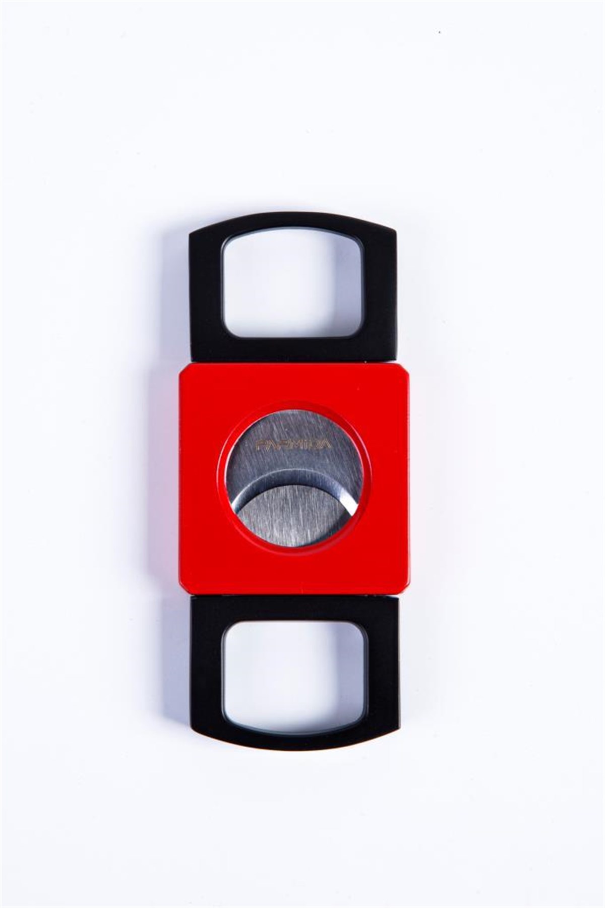 TR3868,Parmida Kırmızı Siyah Çakmak Küllük Kesici Tutucu Dörtlü Puro Seti