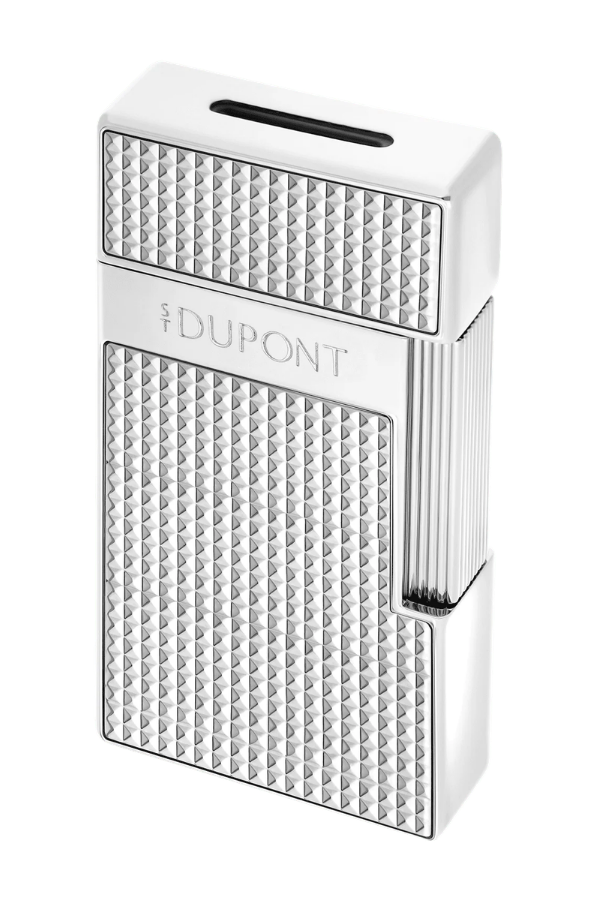 TR9913,S.T. Dupont Biggy Silver Diamond Head Puro Çakmağı 25210