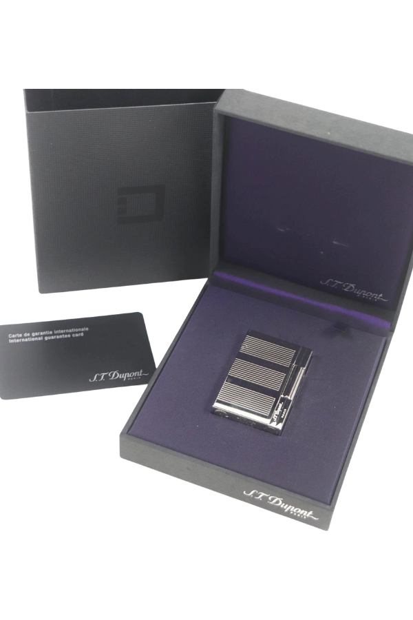 TR9177,S.T. Dupont Gatsby Stripe Gümüş Puro Çakmağı