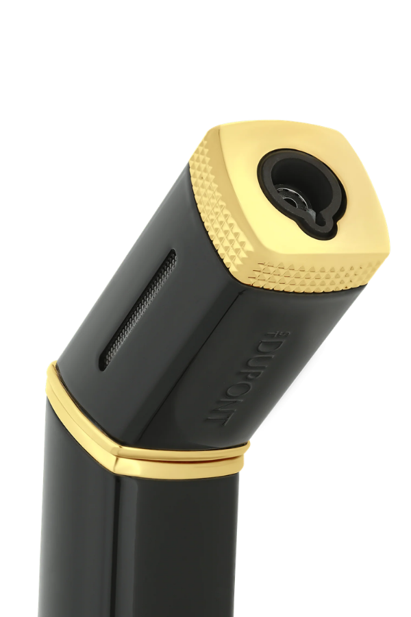 TR9919,S.T. Dupont The Torch Pürmüz Siyah Gold Masa Tipi Puro Çakmağı 29002