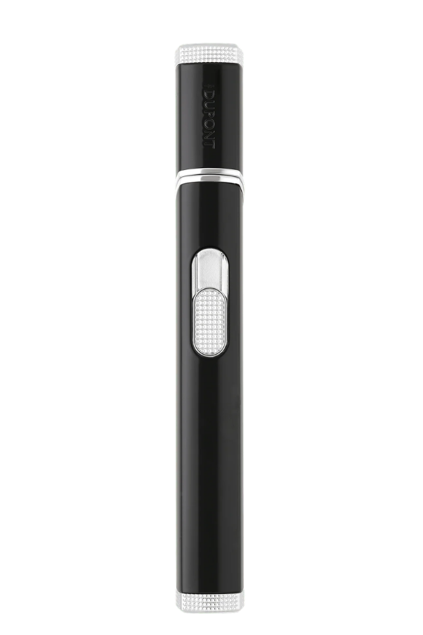 TR9918,S.T. Dupont The Torch Siyah Gümüş Masa Tipi Puro Çakmağı 29001