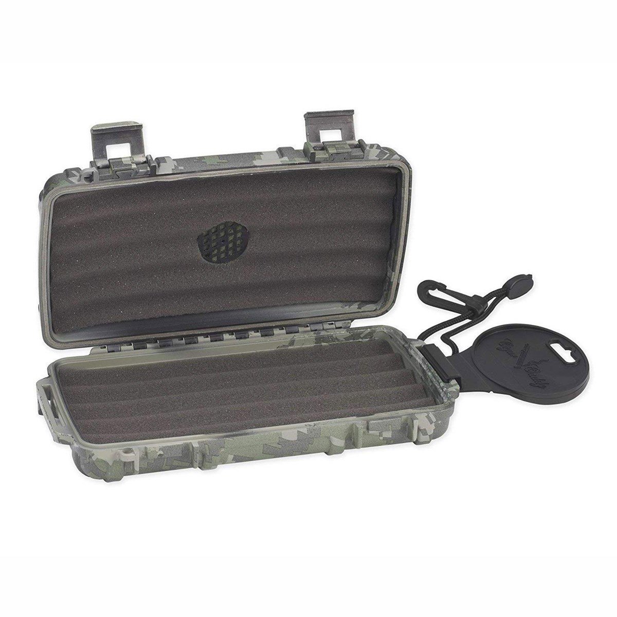 SCLR5/K,Cigar Caddy 5 Kamuflaj Travel Humidor Puro Kutusu