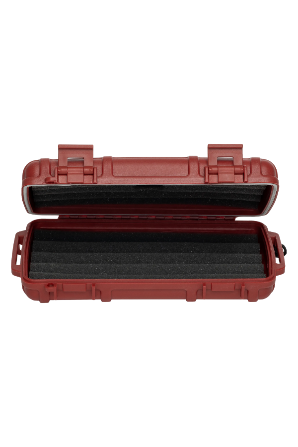 TR9075,Cigar Caddy 5 Kırmızı Travel Humidor Puro Kutusu