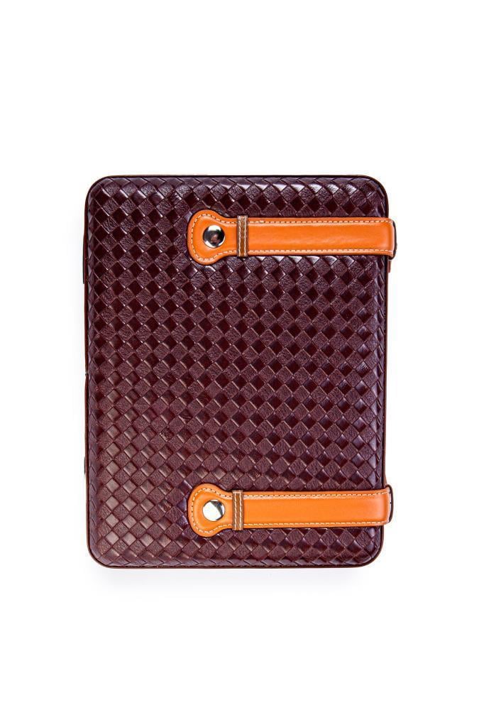 TR6889,Cohiba Çakmak Kesicili XXL Kahverengi Kilit Mekanizmalı Deri Puro Taşıma Çantası