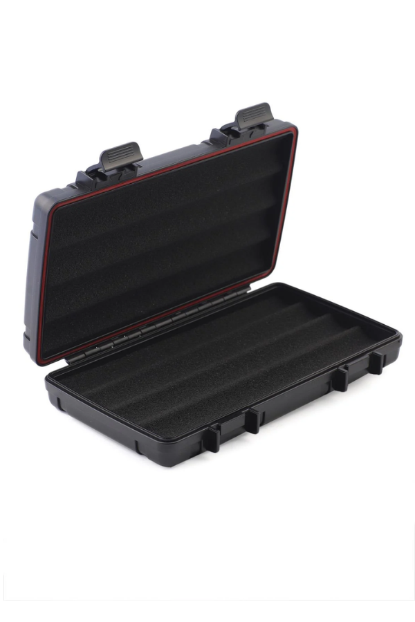 CNQ-007,Conquistador Siyah 5 Kapasite Seyahat Humidor Puro Kutusu
