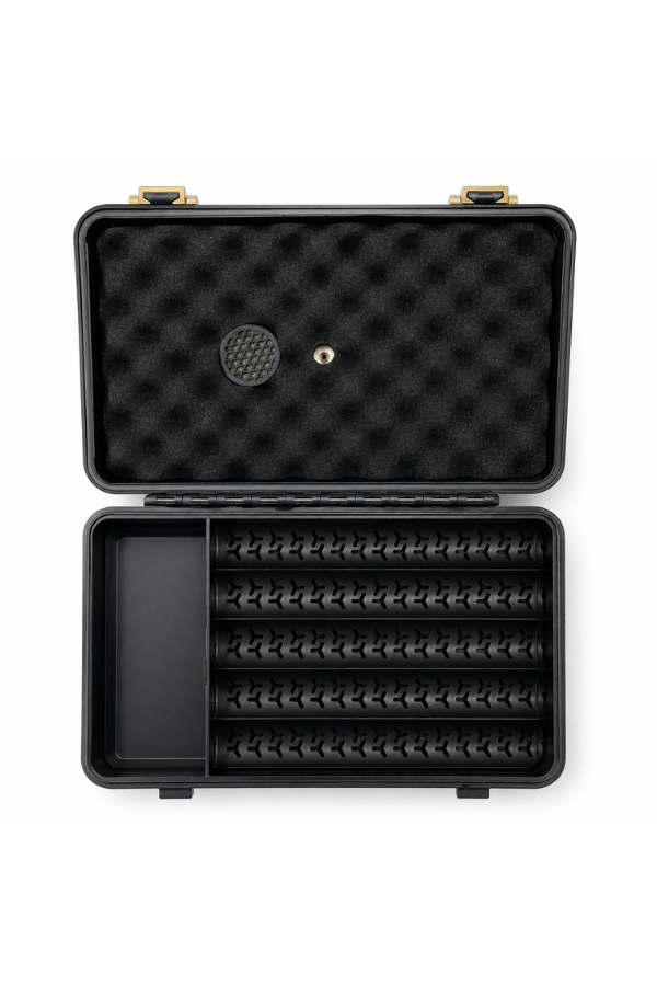 TRM5031,Firebird Seyahat Tipi 10 Siyah Humidor Puro Kutusu