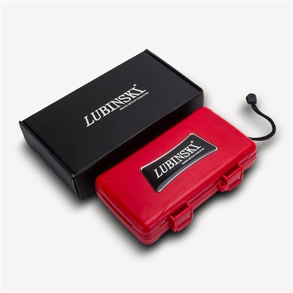 LB-621,Lubinski Seyahat Puro Kutusu Humidor Kırılmaz Plastik Kırmızı 5's