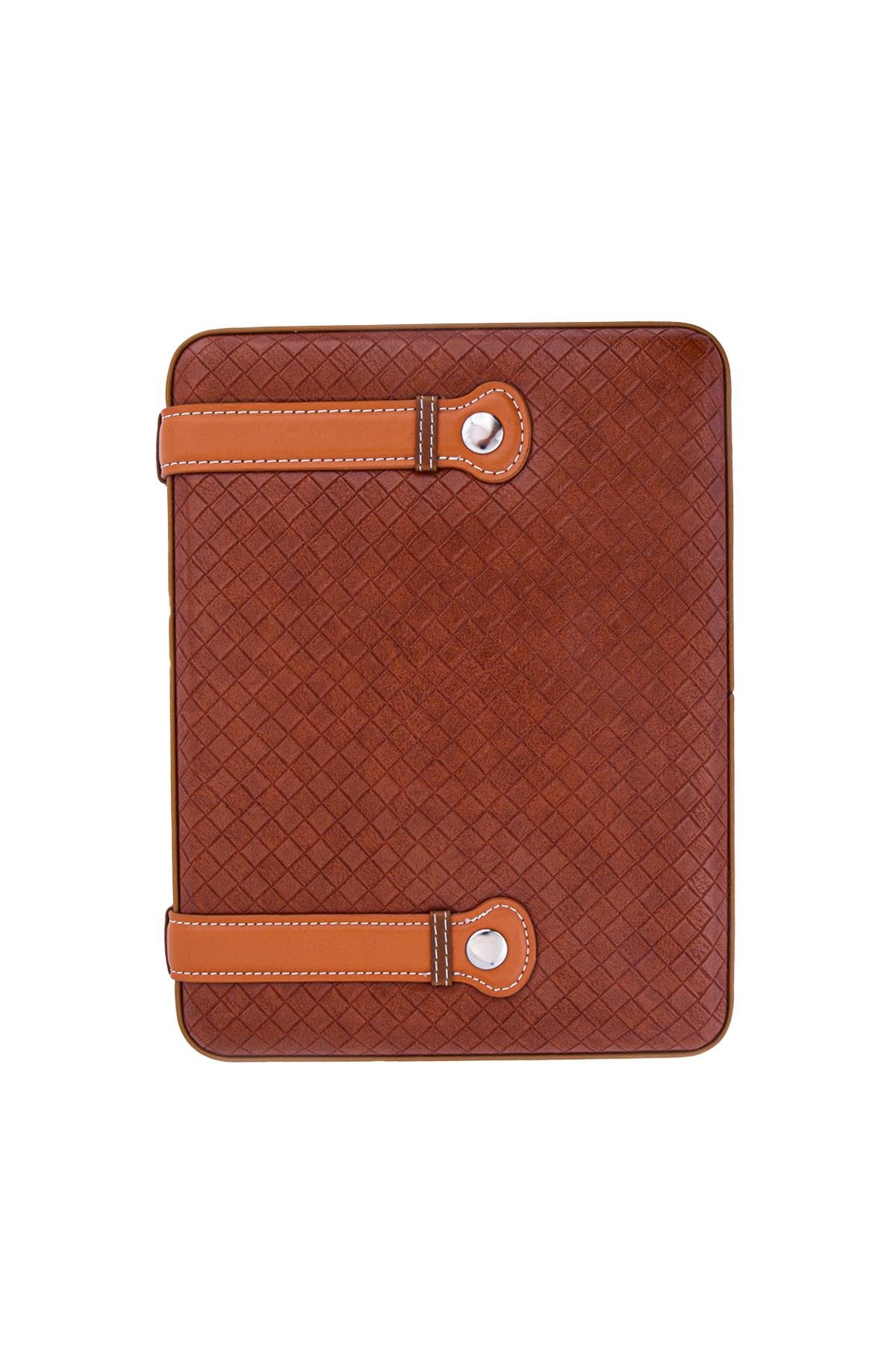 TR5074,PQ Kahverengi Deri Seyahat Çantası Humidor