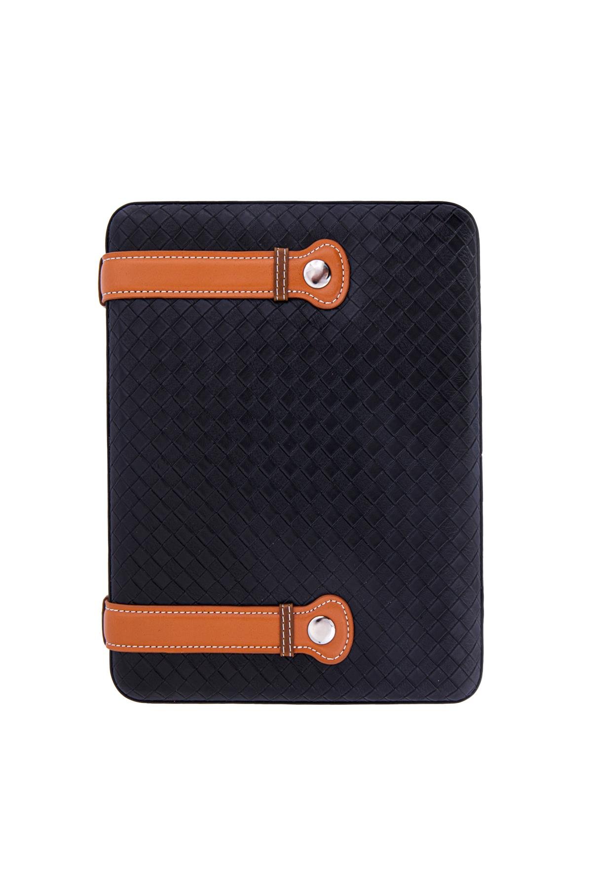 TR5075,PQ Siyah Deri Seyahat Çantası Humidor