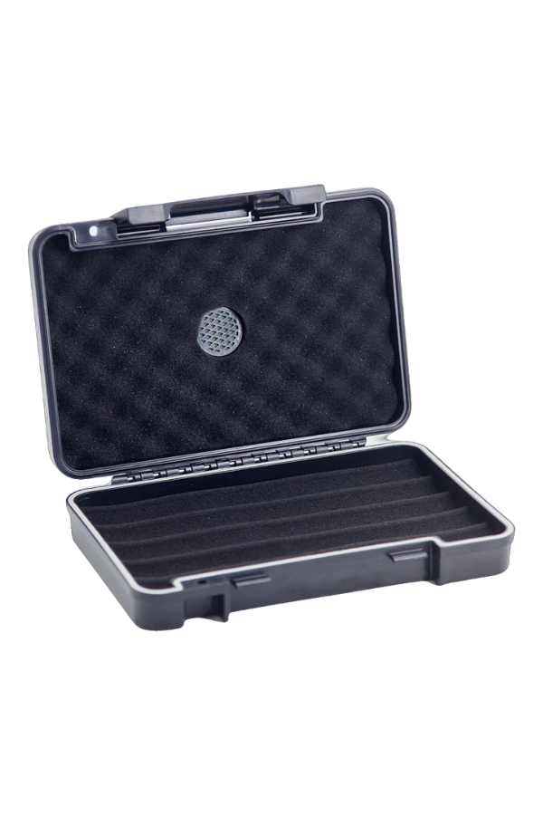 TRZ3001,Quantum Seyahat Tipi 6 Siyah Humidor Puro Kutusu