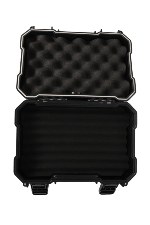 TRZ3007,Quantum Seyahat Tipi 40 Taşıma Kulplu Siyah Humidor Puro Kutusu