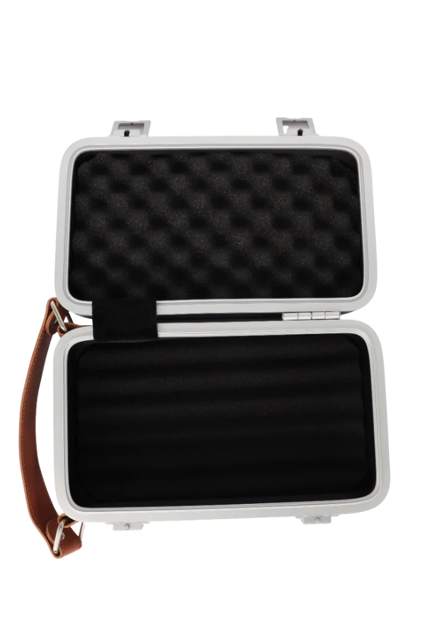 TRZ3008,Quantum Seyahat Tipi 5 Taşıma Kordonlu Siyah Humidor Puro Kutusu