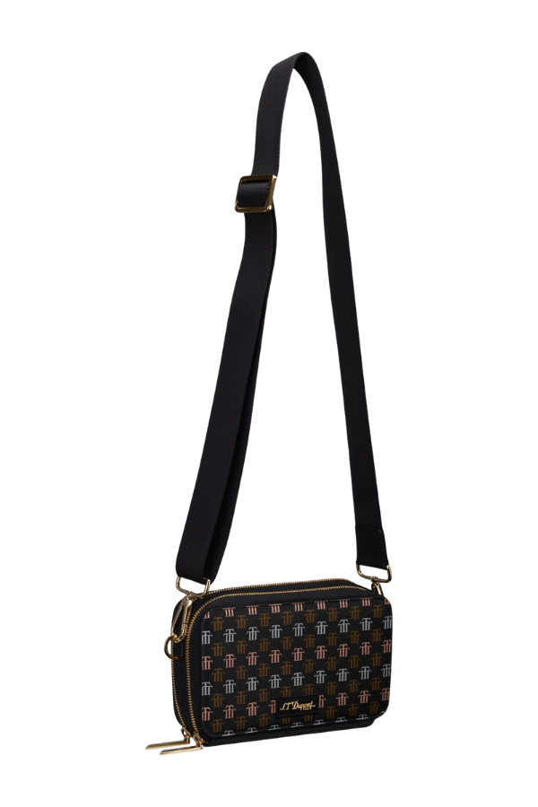 TR9146,S.T. Dupont Trinidad Çapraz Askılı Deri Puro Taşıma Çantası 183204