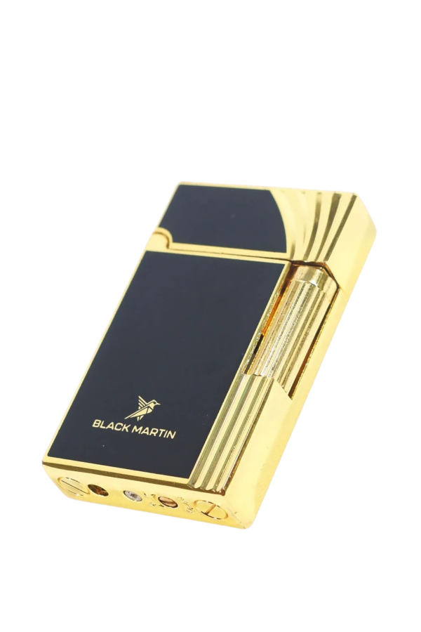 TR9291,Black Martin Soft Flame Siyah-Sarı Metal Çakmak