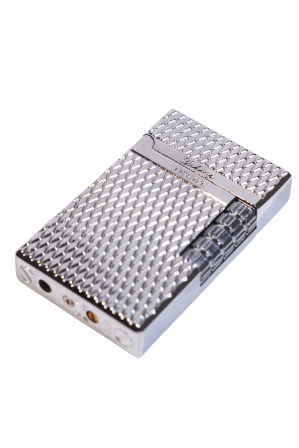 TR9278,Black Martin Soft Flame Desenli Gümüş Metal Çakmak