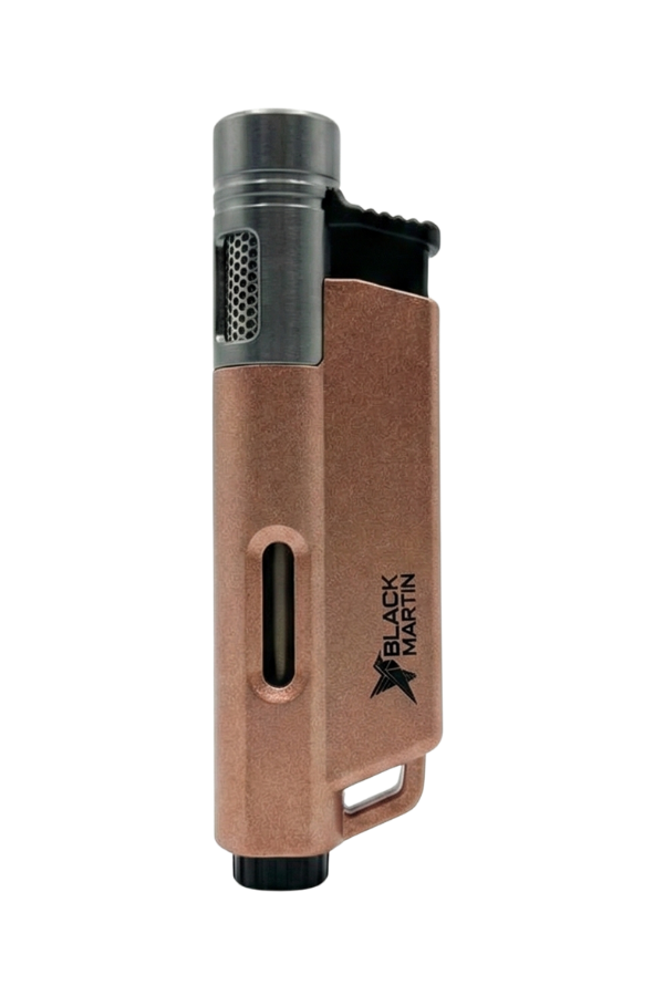 TR9298,Black Martin Tek Torch Pürmüz Bronz Puro Çakmağı