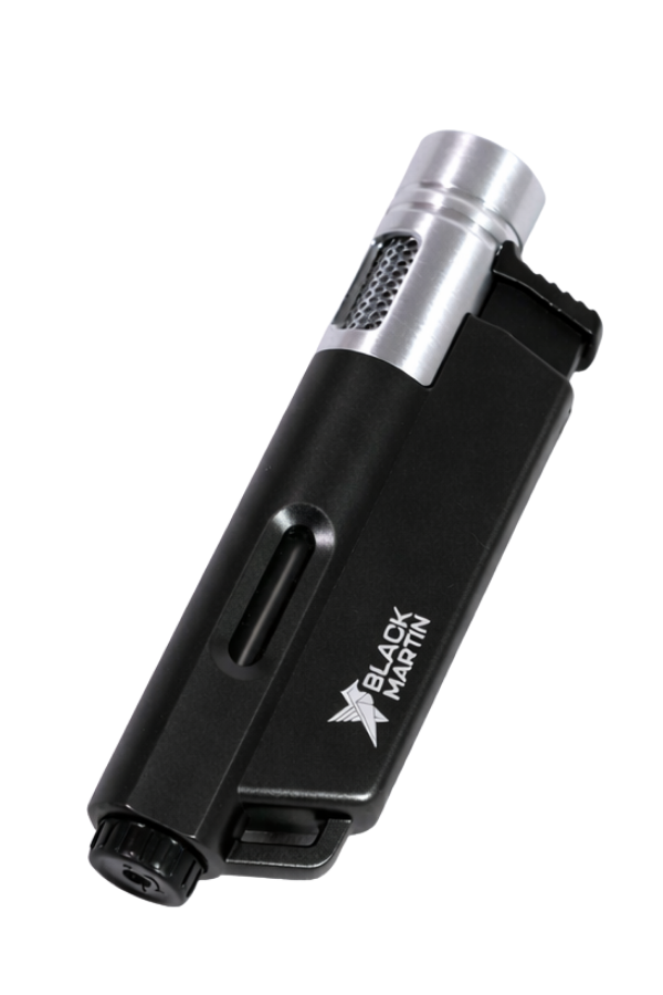 TR9299,Black Martin Tek Torch Pürmüz Siyah Puro Çakmağı