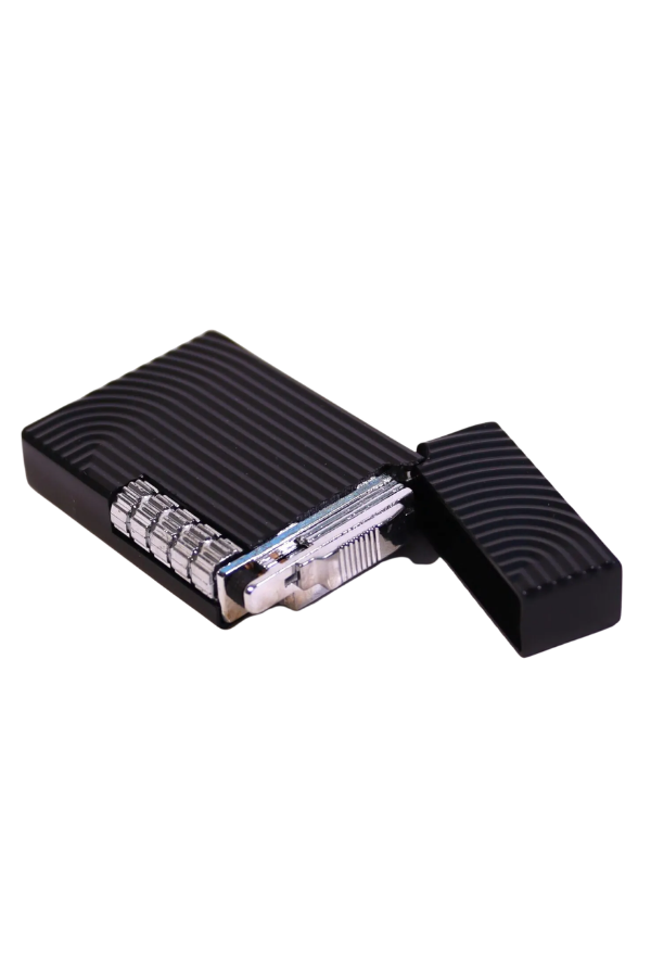 TR9277,Black Martin Soft Flame Siyah Metal Çakmak
