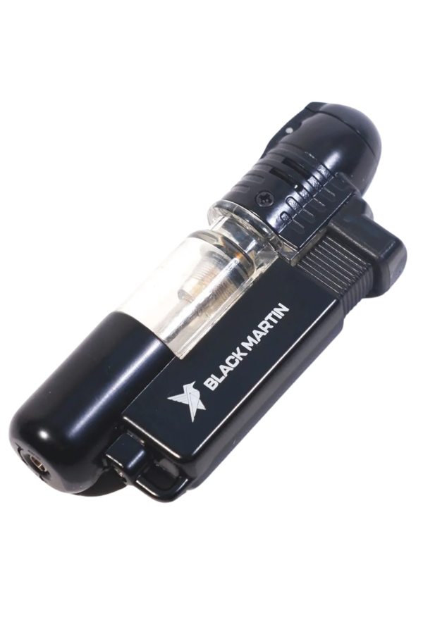 TR9285,Black Martin Tek Torch Pürmüz Siyah Puro Çakmağı