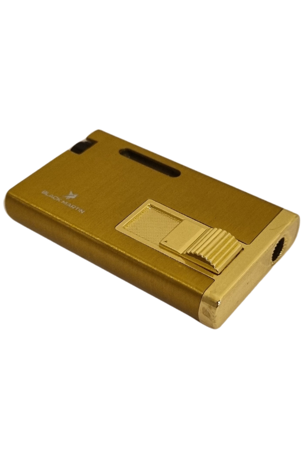 TR7790,Black Martin Tek Torch Pürmüz Full Gold Metal Puro Çakmağı