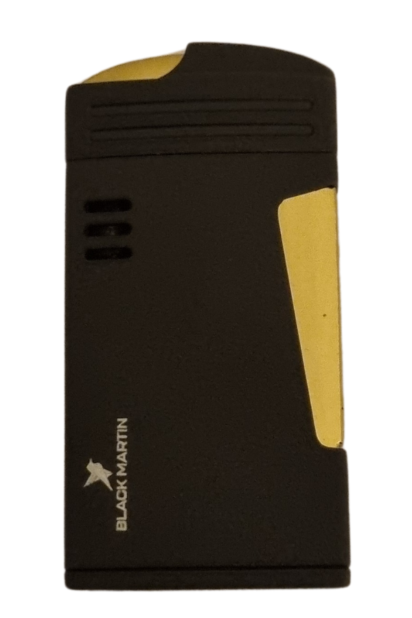 TR7842,Black Martin Tek Torch Pürmüz Siyah Metal Puro Çakmağı