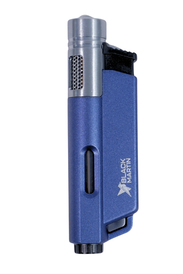 TR9302,Black Martin Tek Torch Pürmüz Mavi Puro Çakmağı