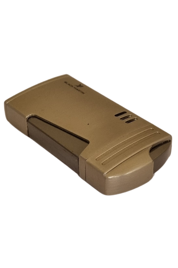 TR7841,Black Martin Tek Torch Pürmüz Gümüş Metal Puro Çakmağı