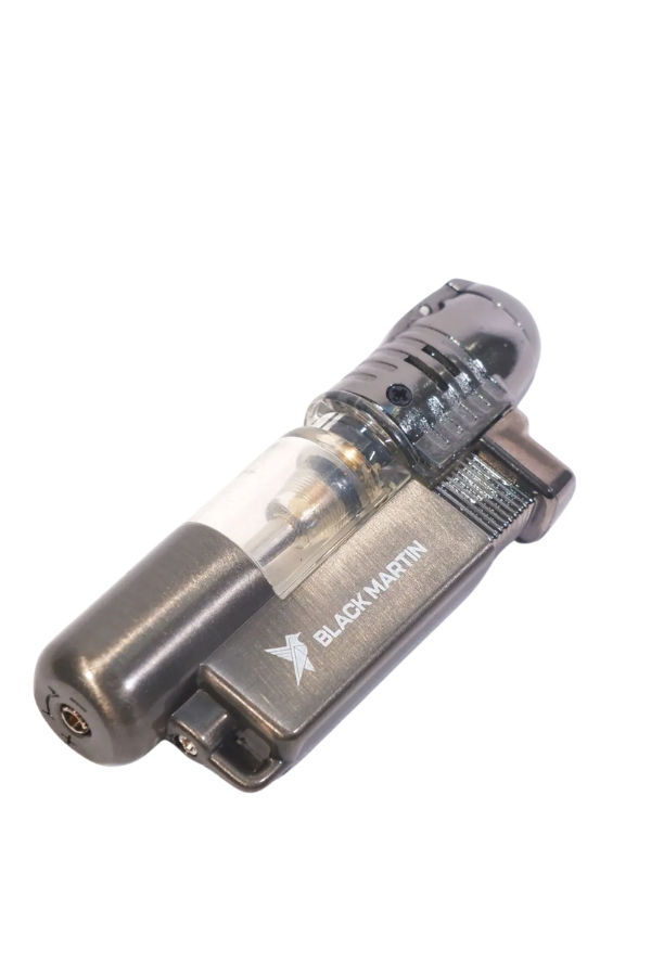 TR9284,Black Martin Tek Torch Pürmüz Gunmetal Puro Çakmağı