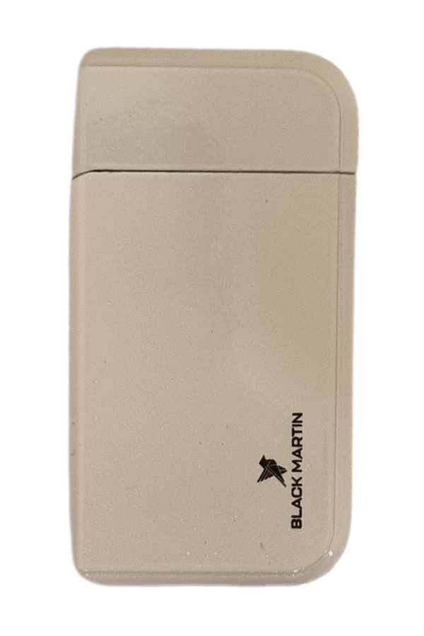 TR7832,Black Martin Tek Torch Pürmüz Beyaz Metal Puro Çakmağı
