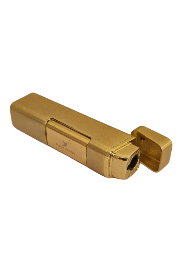TR7805,Black Martin Tek Torch Pürmüz Gold Metal Puro Çakmağı