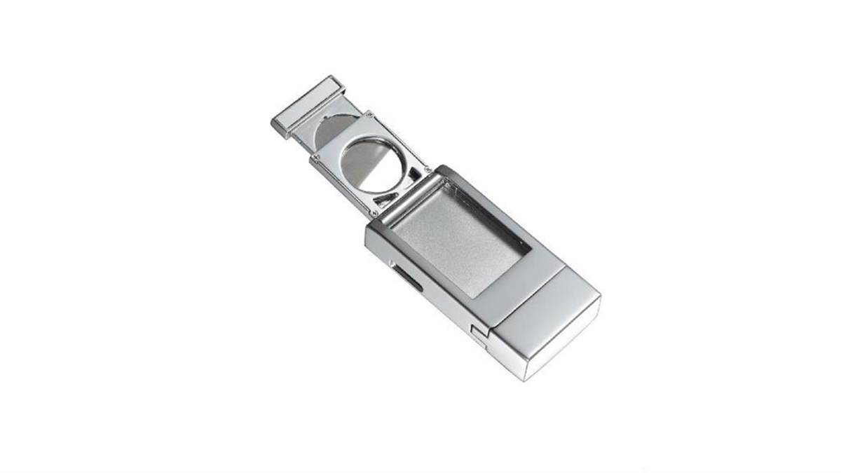 TR1886,Caseti Tek Torch Siyah-Gümüş Puro Çakmak CA0285B001