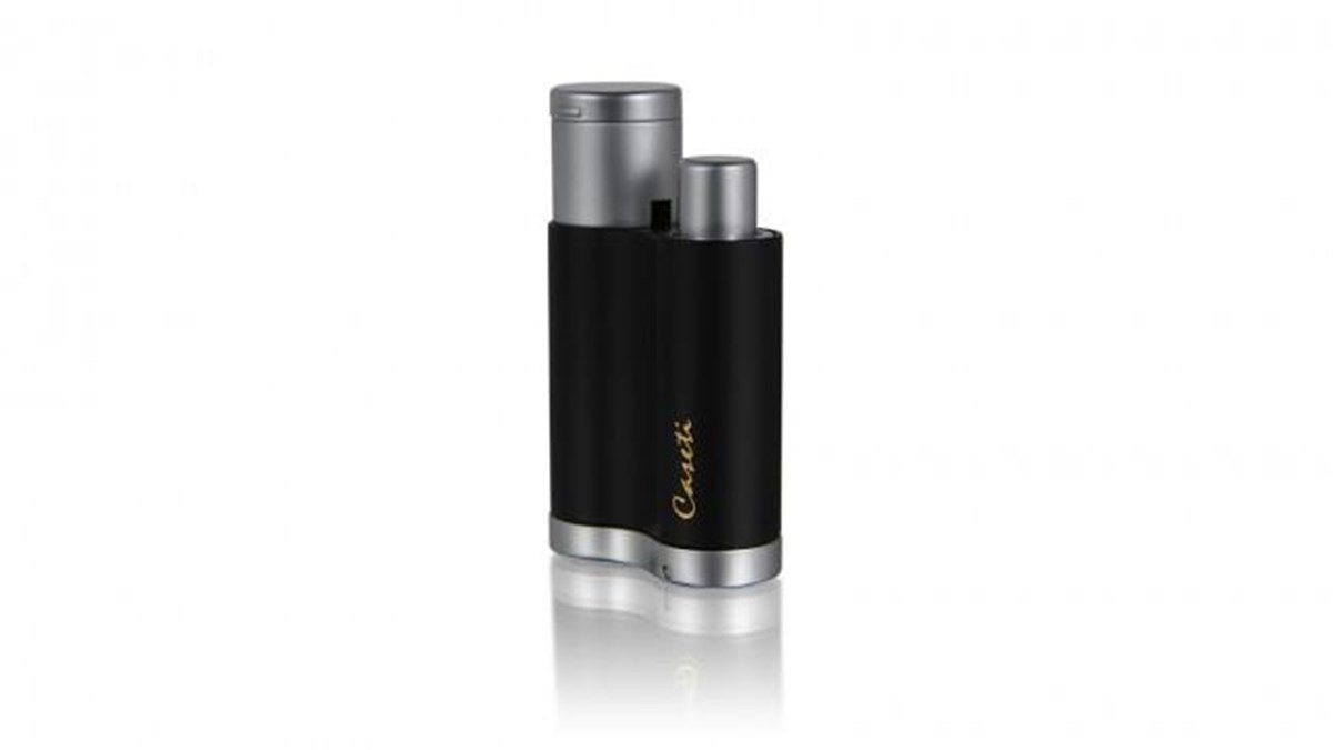 TR1927,Caseti Tek Torch Mat Siyah-Gümüş Puro Çakmak CA0504001