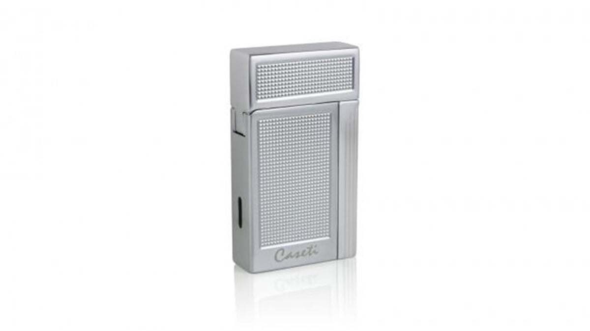 TR1899,Caseti Tek Torch Gümüş Desenli Puro Çakmak CA0160003 