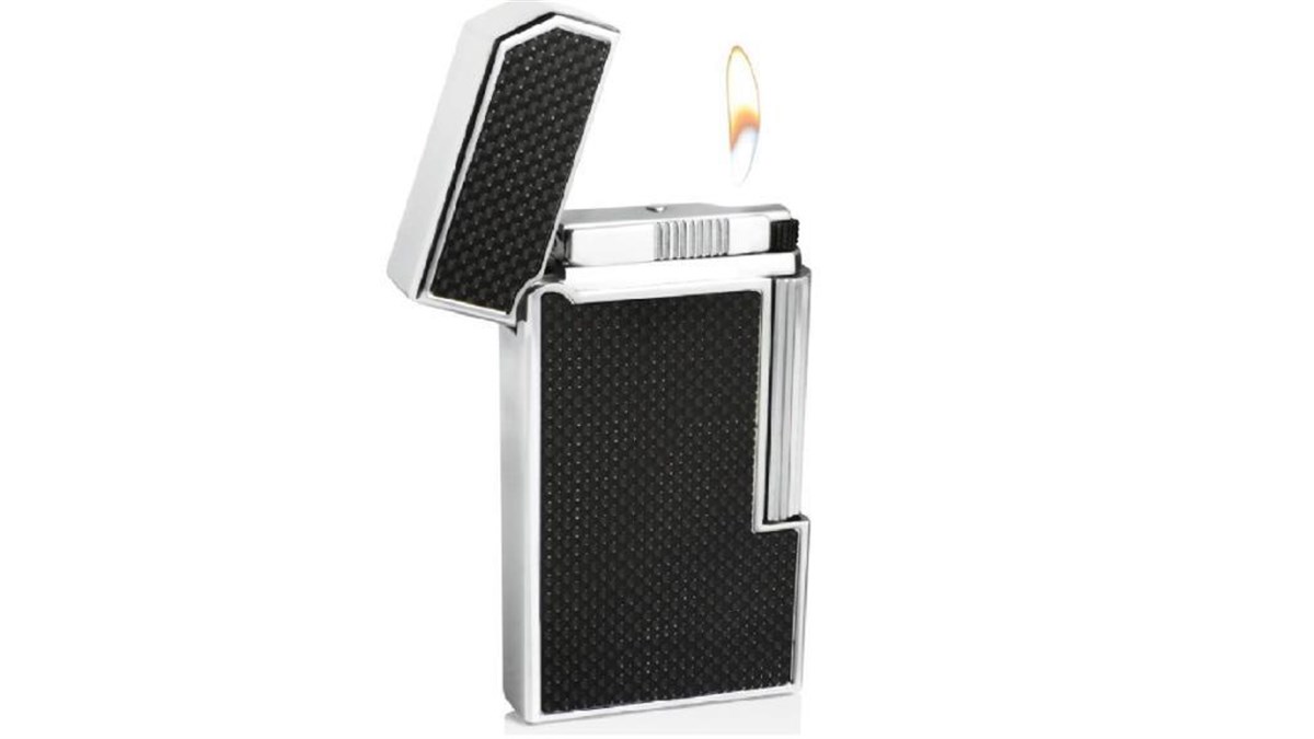 TR1894,Caseti Tek Torch Siyah Desenli Puro Çakmak CA059007