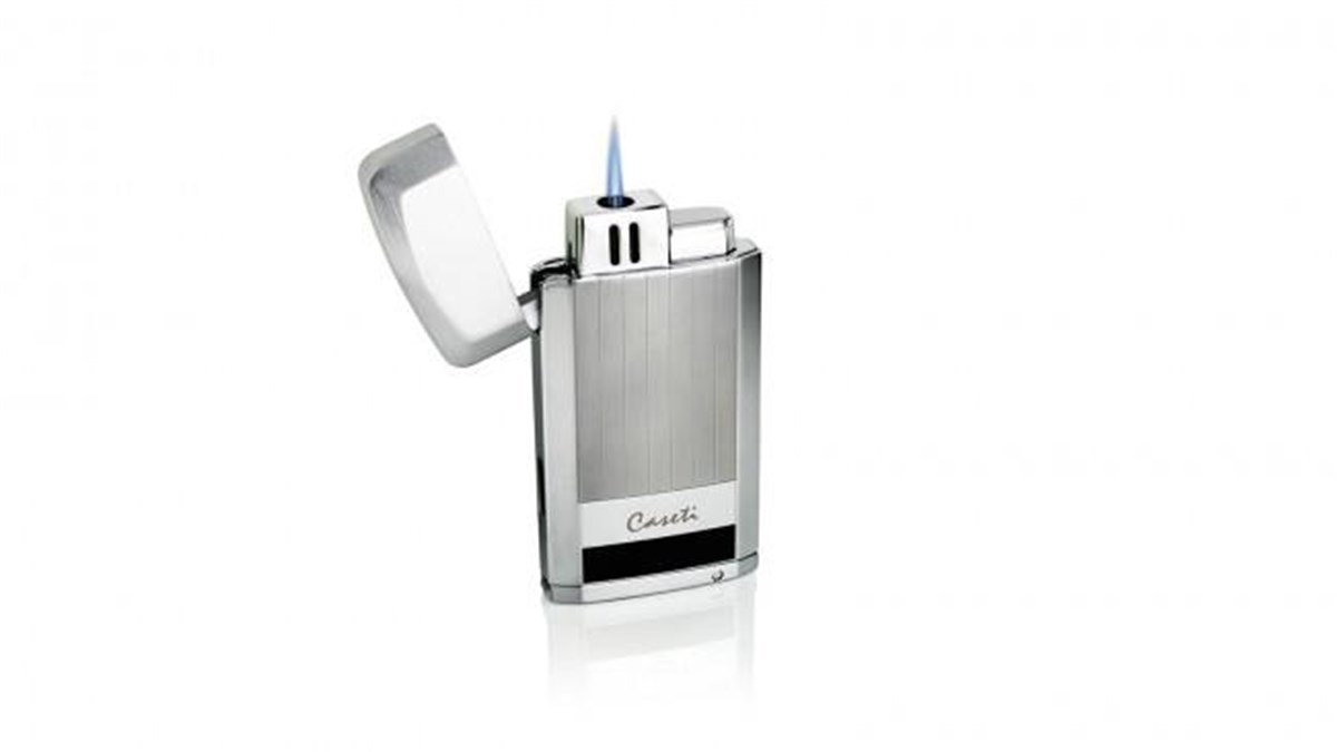 TR1905,Caseti Tek Torch Gümüş Puro Çakmak CA0189005