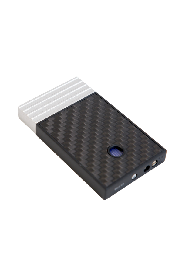 TR9462,Caseti Tek Torch Perde Alev Siyah Karbon Gümüş Metal Puro Çakmağı