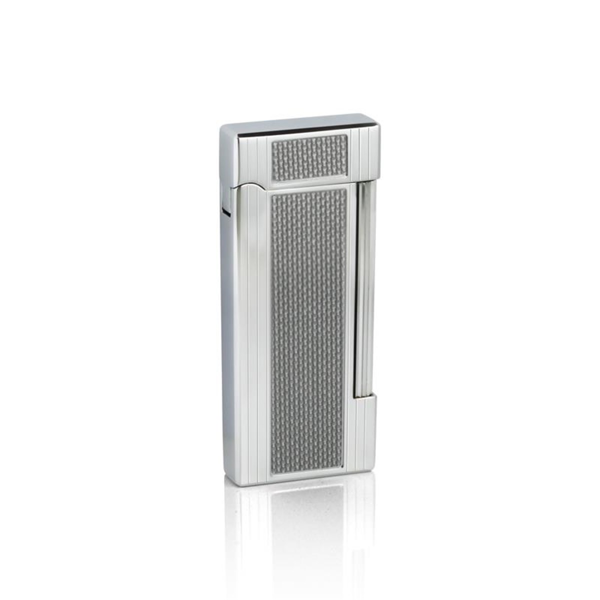 TR1931,Caseti Tek Torch Gümüş Desenli Puro Çakmak CA02430011