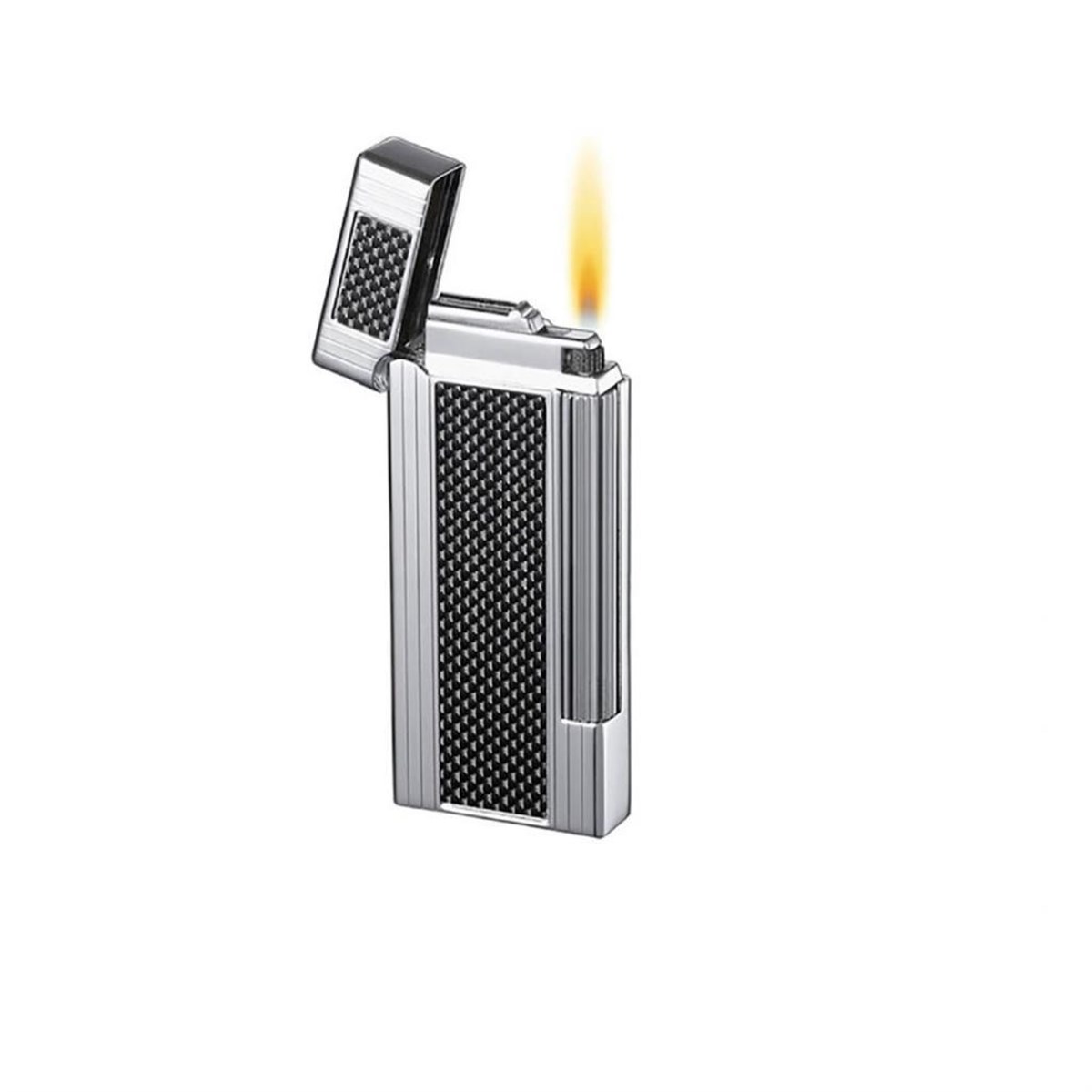 TR1930,Caseti Tek Torch Siyah-Gümüş Puro Çakmak CA02430010